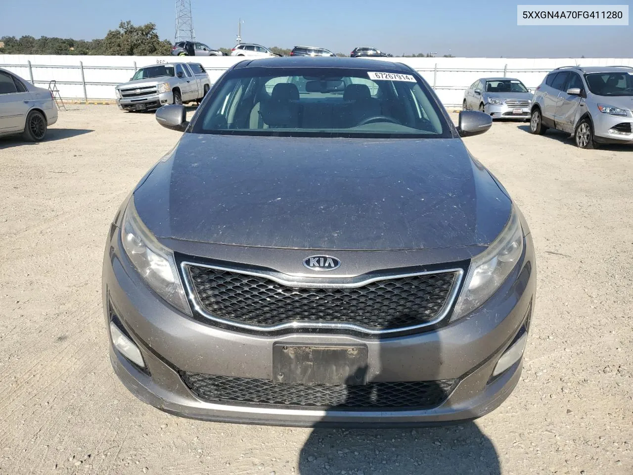 2015 Kia Optima Ex VIN: 5XXGN4A70FG411280 Lot: 67267914