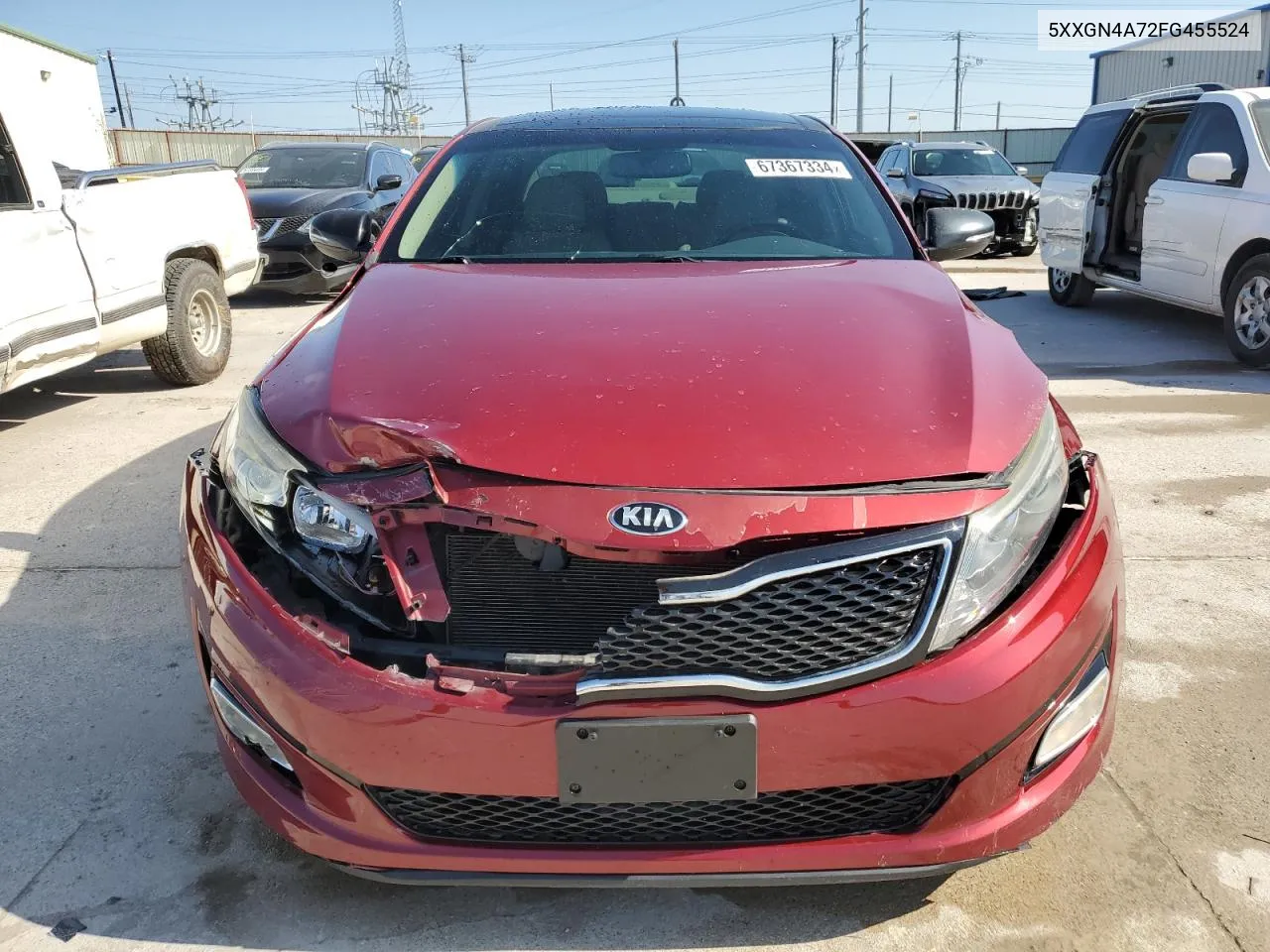 2015 Kia Optima Ex VIN: 5XXGN4A72FG455524 Lot: 67367334