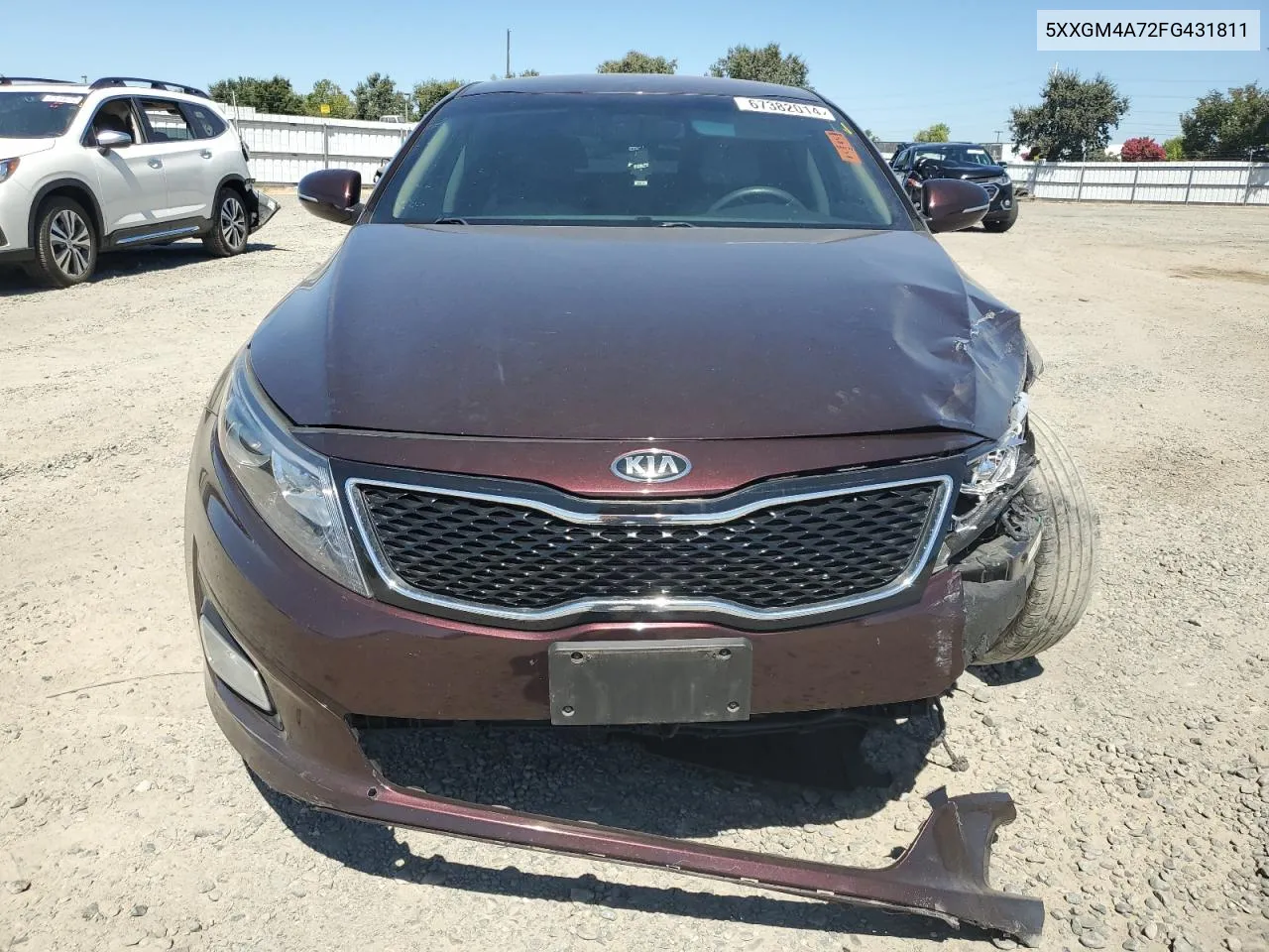 5XXGM4A72FG431811 2015 Kia Optima Lx