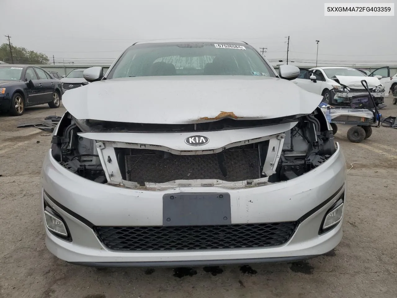 2015 Kia Optima Lx VIN: 5XXGM4A72FG403359 Lot: 67538684