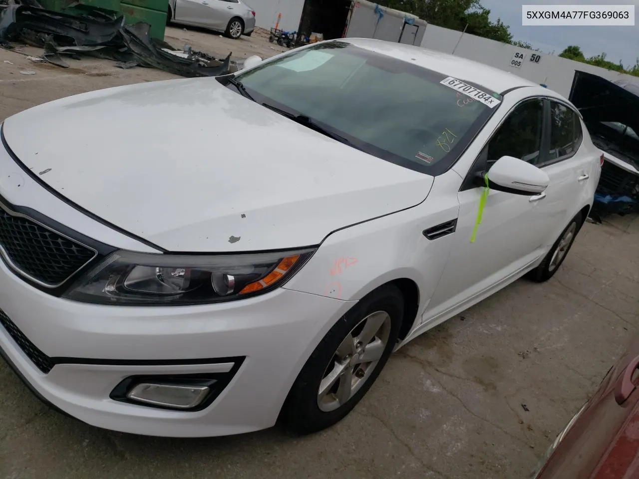 2015 Kia Optima Lx VIN: 5XXGM4A77FG369063 Lot: 67707184