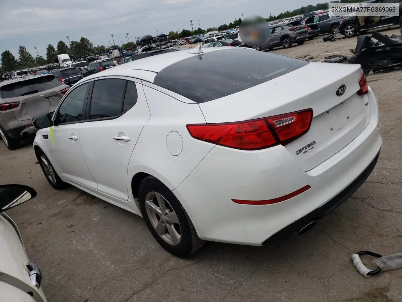 2015 Kia Optima Lx VIN: 5XXGM4A77FG369063 Lot: 67707184