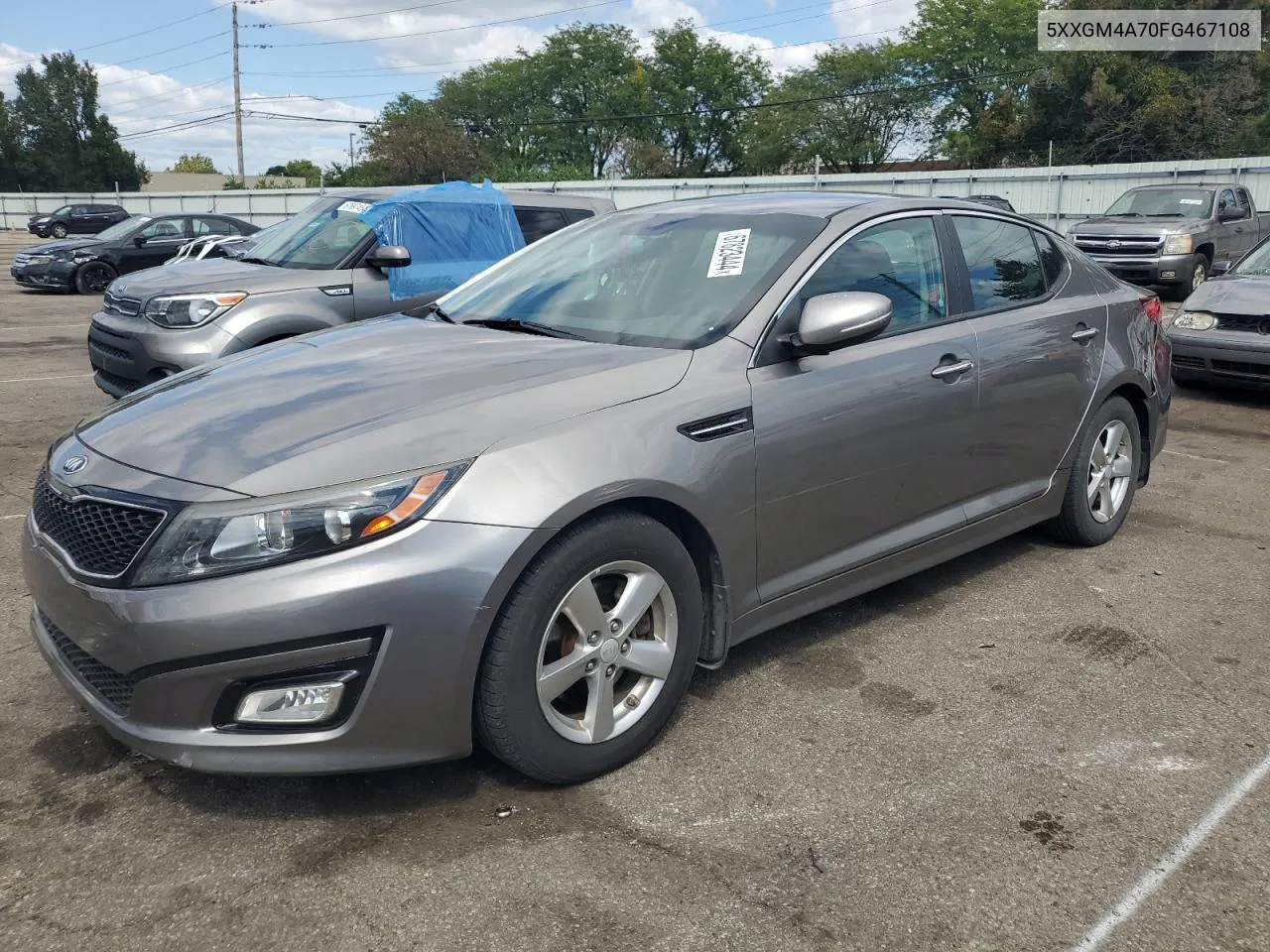 2015 Kia Optima Lx VIN: 5XXGM4A70FG467108 Lot: 67823444