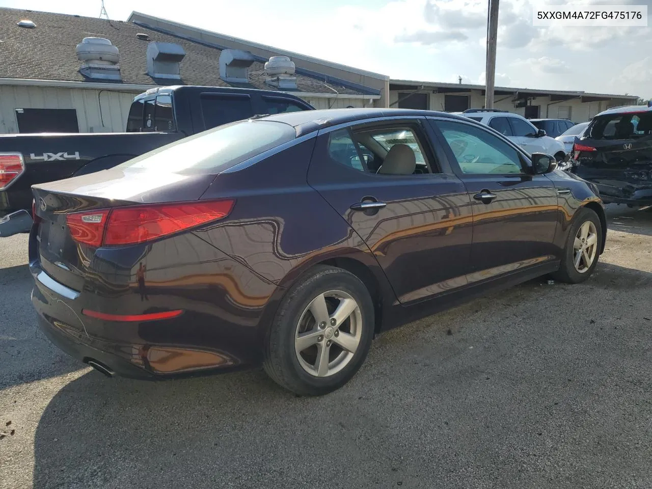 2015 Kia Optima Lx VIN: 5XXGM4A72FG475176 Lot: 68423324