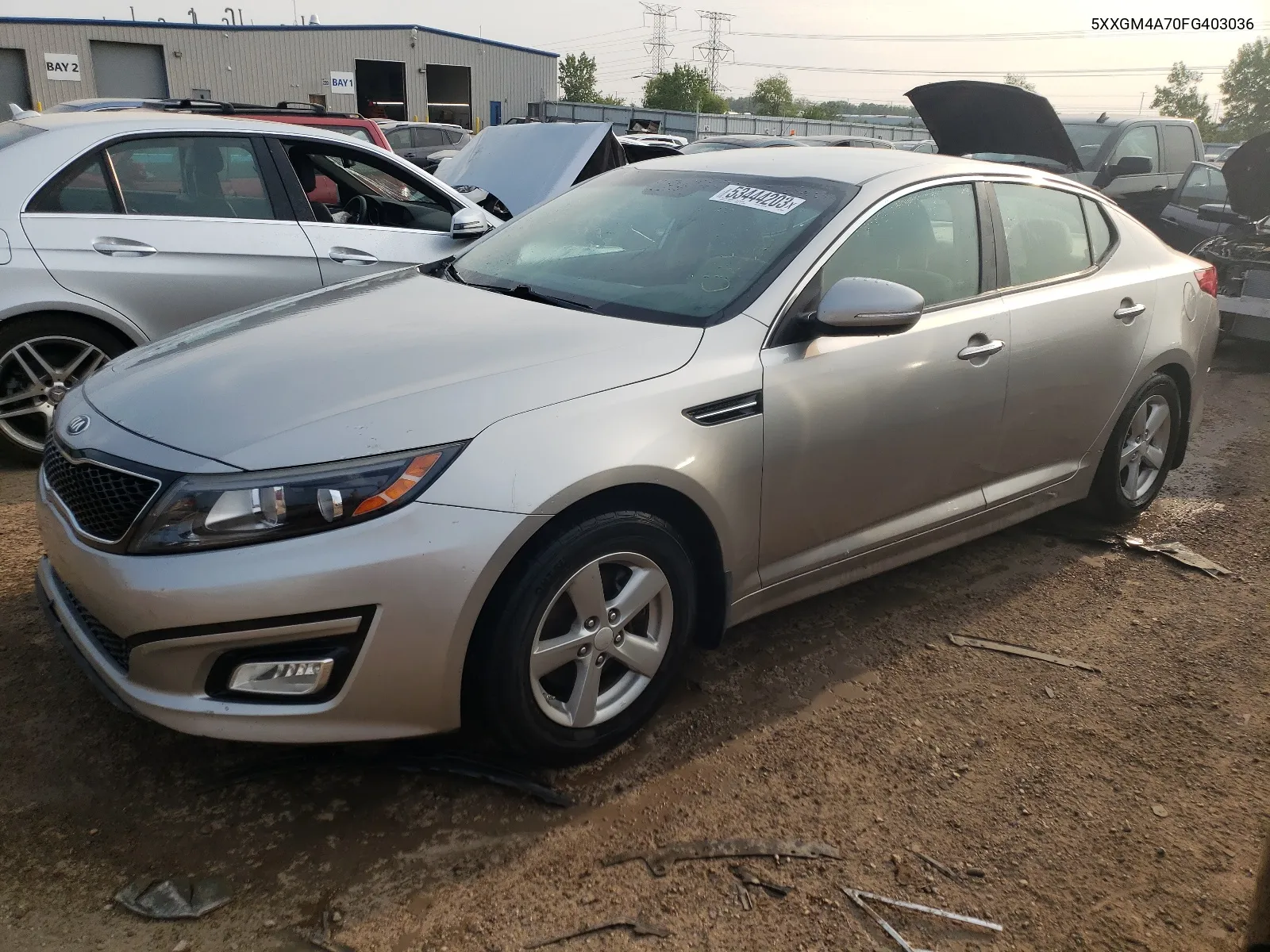 2015 Kia Optima Lx VIN: 5XXGM4A70FG403036 Lot: 68804904