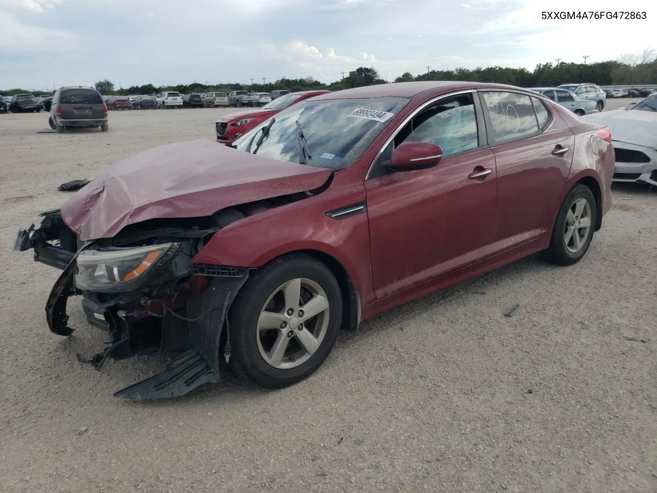 5XXGM4A76FG472863 2015 Kia Optima Lx