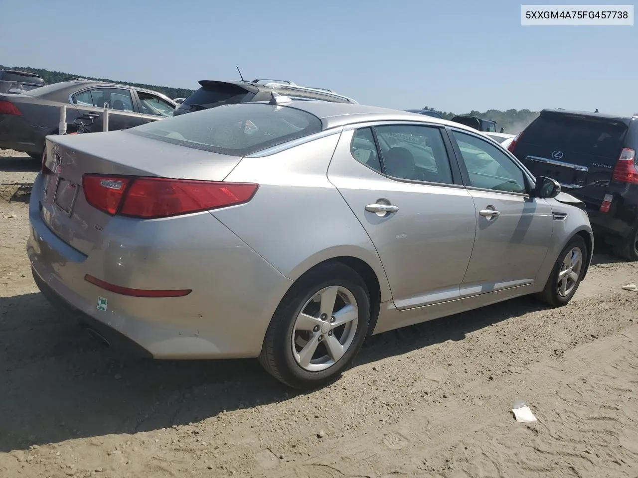 2015 Kia Optima Lx VIN: 5XXGM4A75FG457738 Lot: 69227654