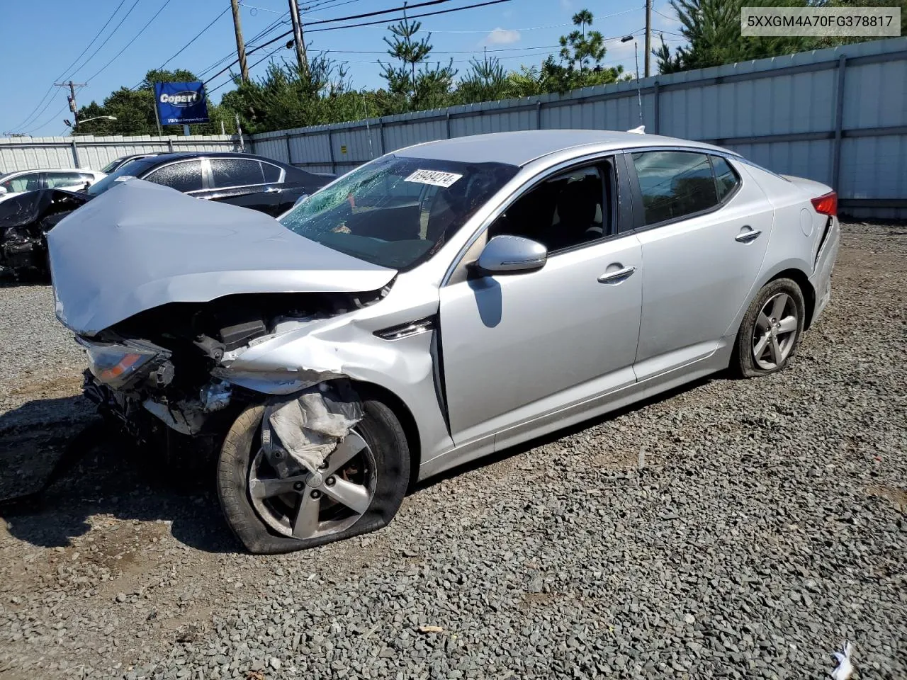 5XXGM4A70FG378817 2015 Kia Optima Lx