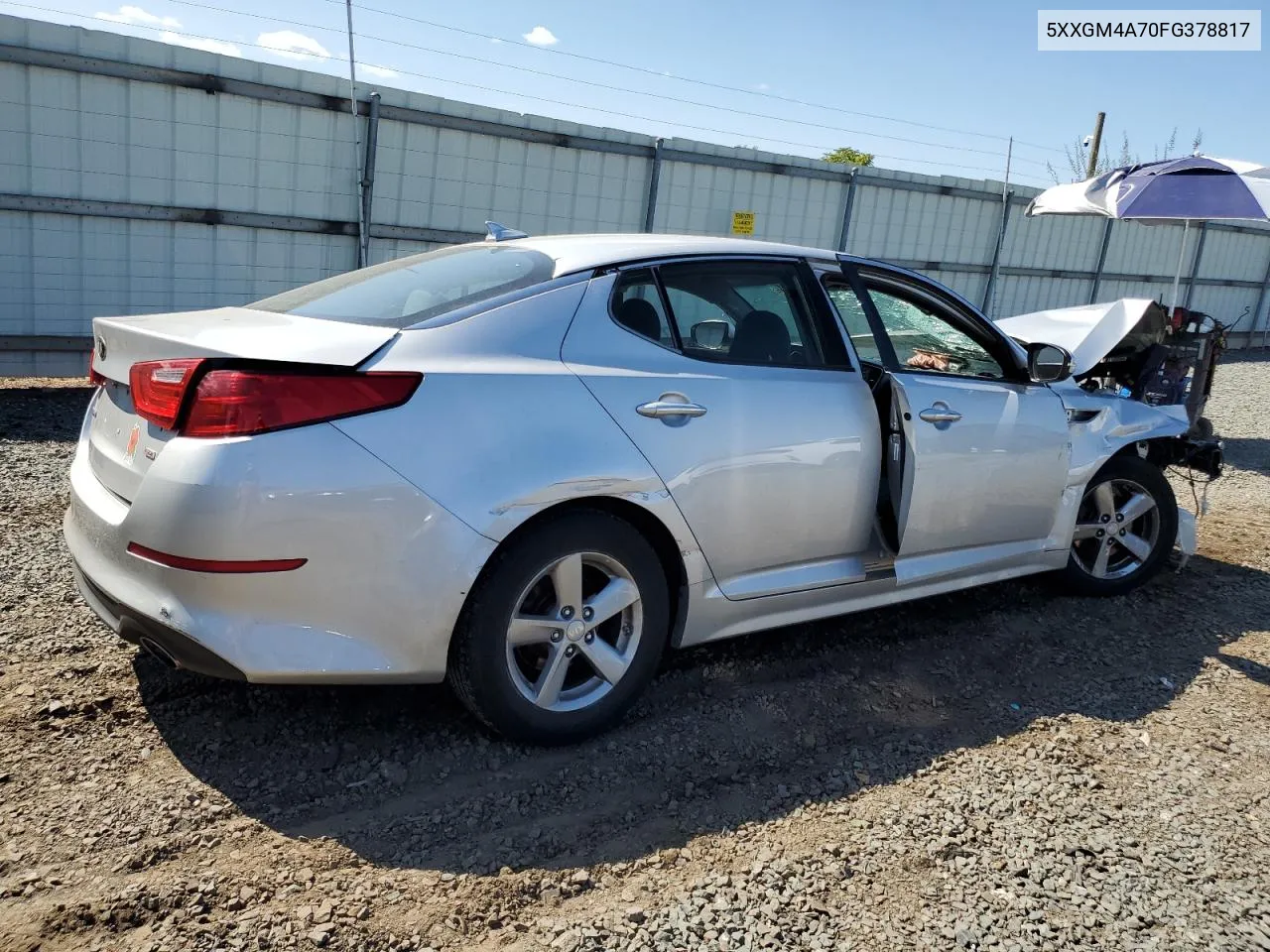 2015 Kia Optima Lx VIN: 5XXGM4A70FG378817 Lot: 69484274