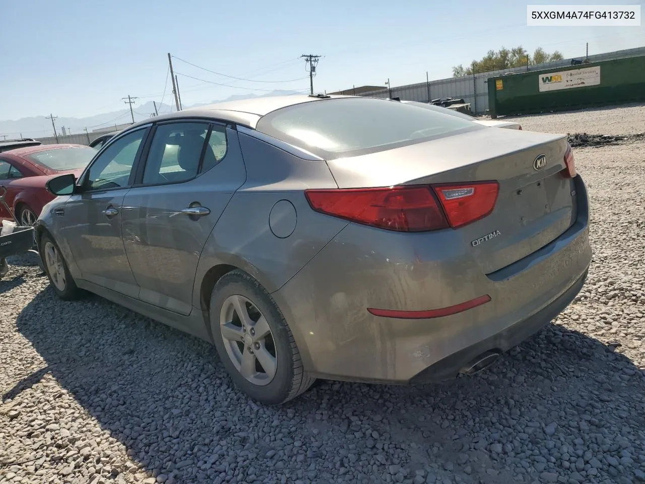 2015 Kia Optima Lx VIN: 5XXGM4A74FG413732 Lot: 69635654