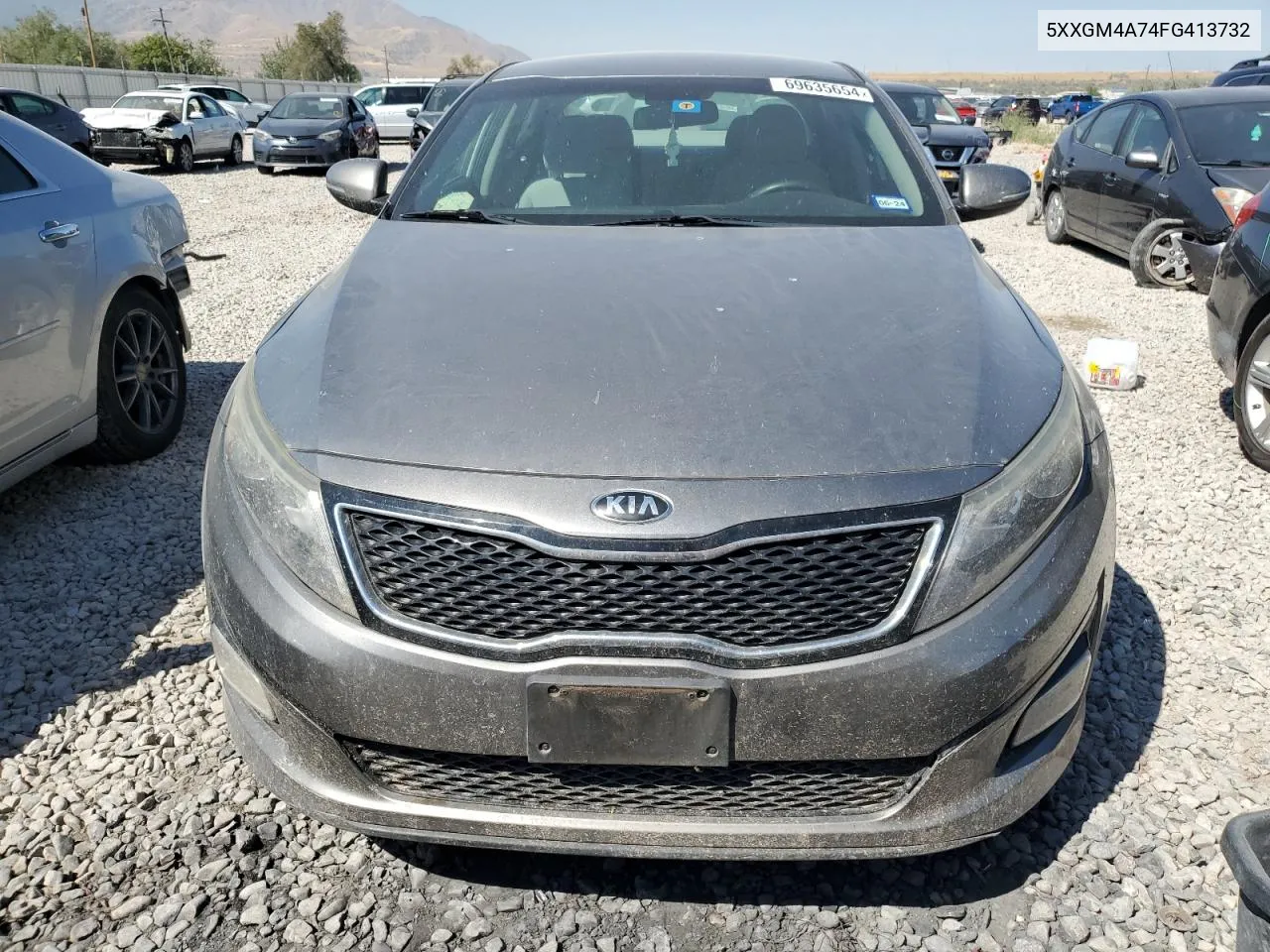 2015 Kia Optima Lx VIN: 5XXGM4A74FG413732 Lot: 69635654