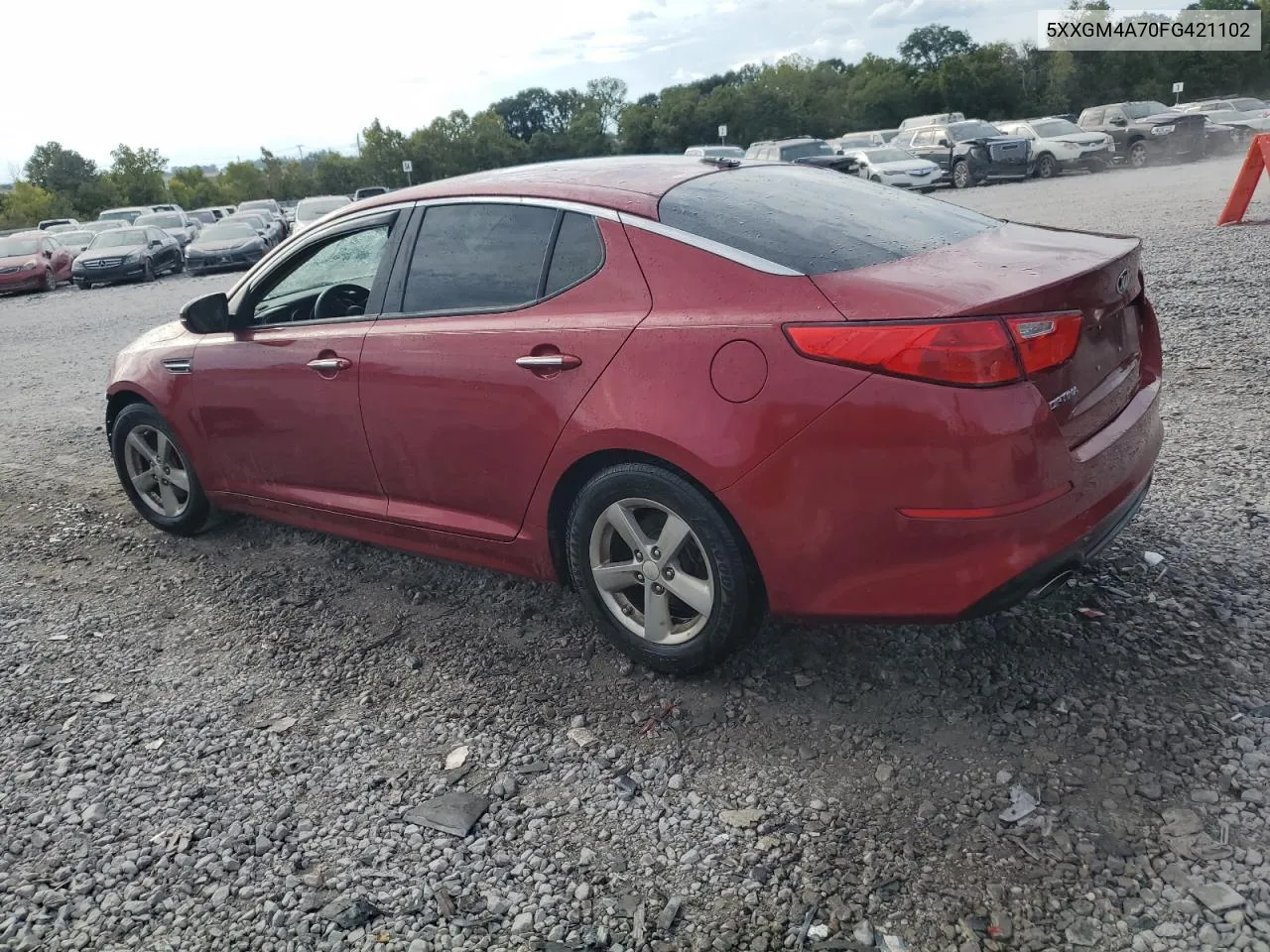 5XXGM4A70FG421102 2015 Kia Optima Lx