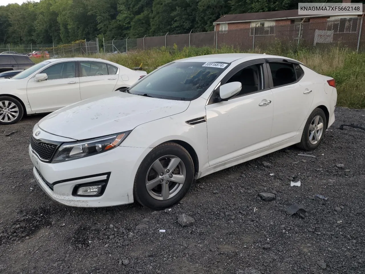 2015 Kia Optima Lx VIN: KNAGM4A7XF5662148 Lot: 69916874