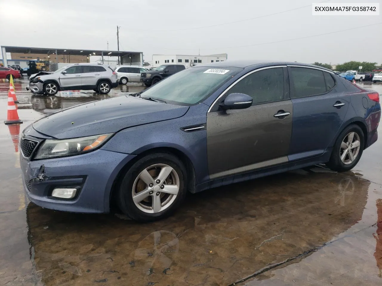 2015 Kia Optima Lx VIN: 5XXGM4A75FG358742 Lot: 70320204