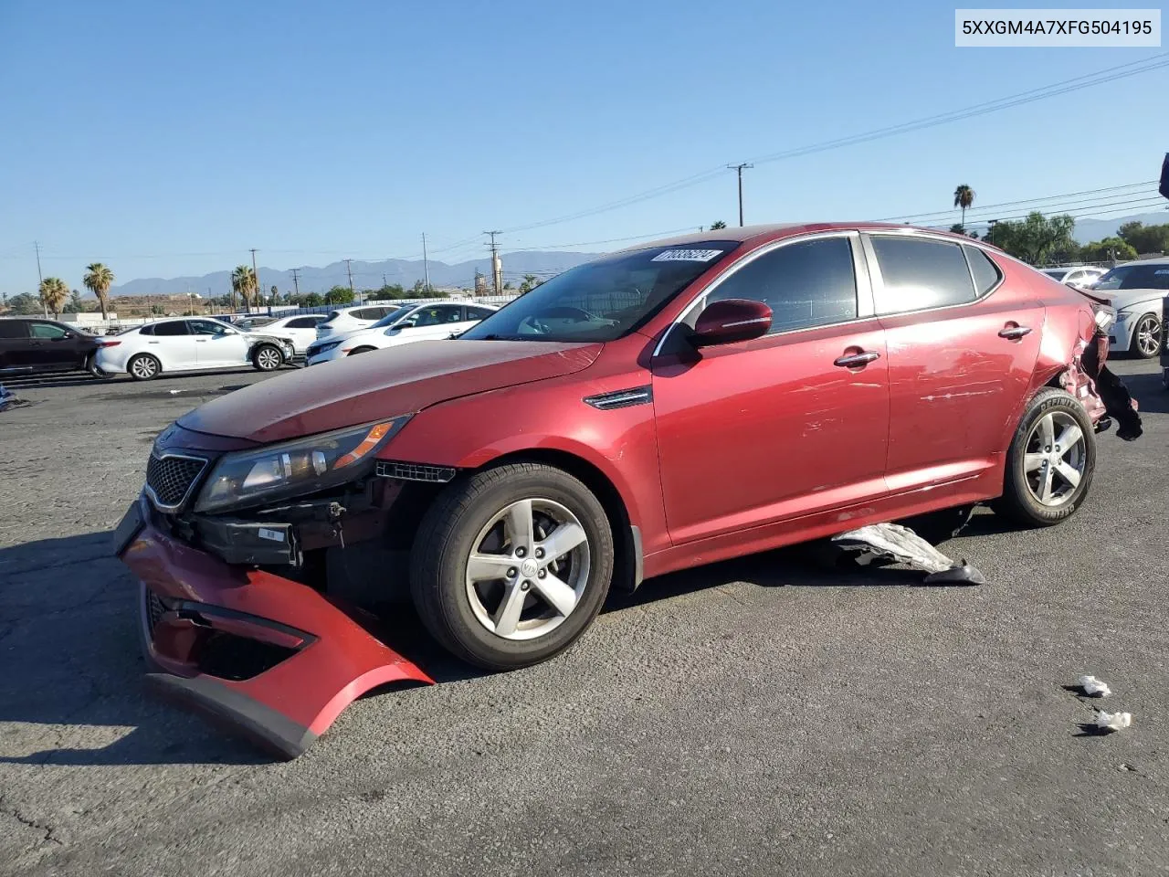 2015 Kia Optima Lx VIN: 5XXGM4A7XFG504195 Lot: 70336224