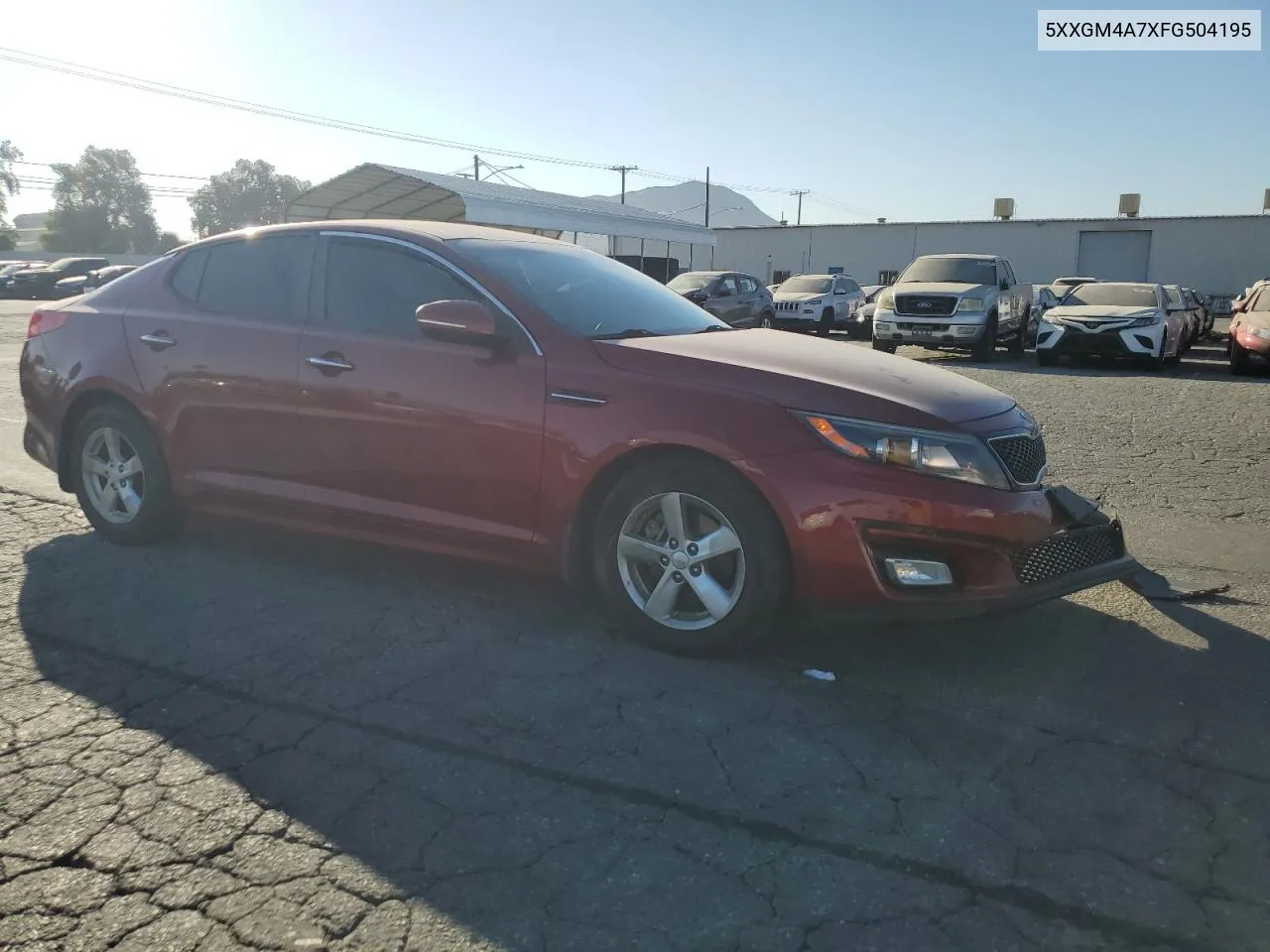 2015 Kia Optima Lx VIN: 5XXGM4A7XFG504195 Lot: 70336224