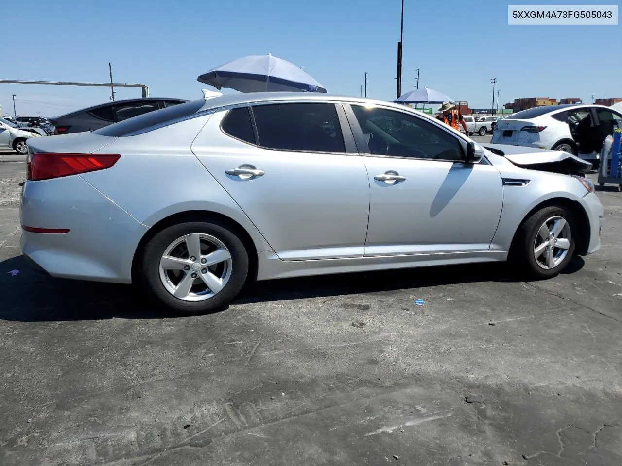 2015 Kia Optima Lx VIN: 5XXGM4A73FG505043 Lot: 71065794