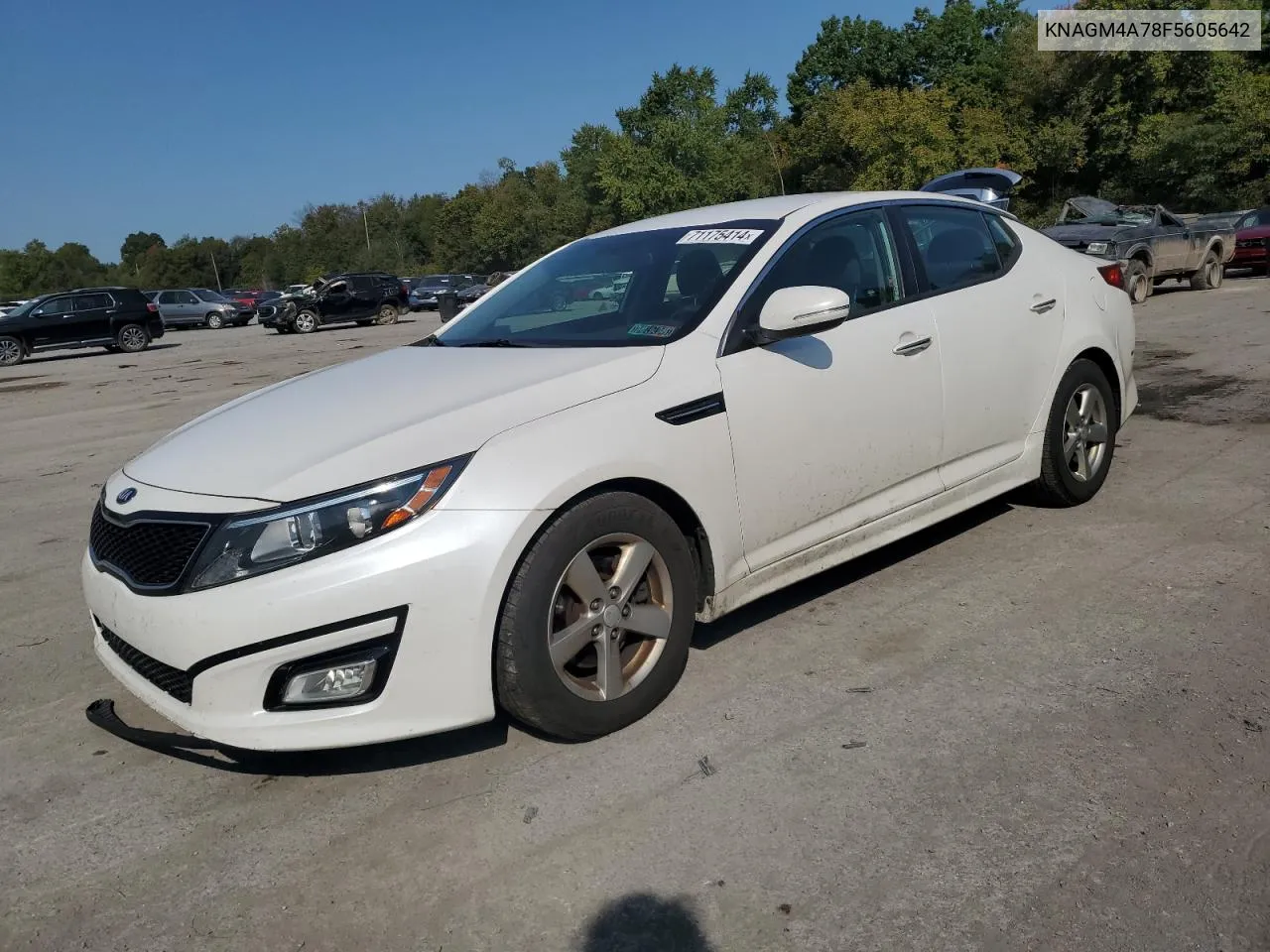 2015 Kia Optima Lx VIN: KNAGM4A78F5605642 Lot: 71175414