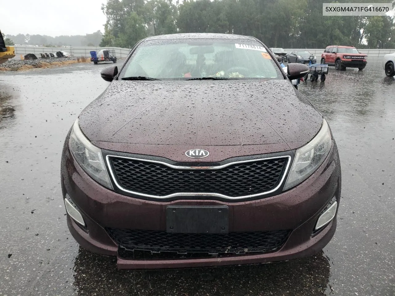 2015 Kia Optima Lx VIN: 5XXGM4A71FG416670 Lot: 71178814