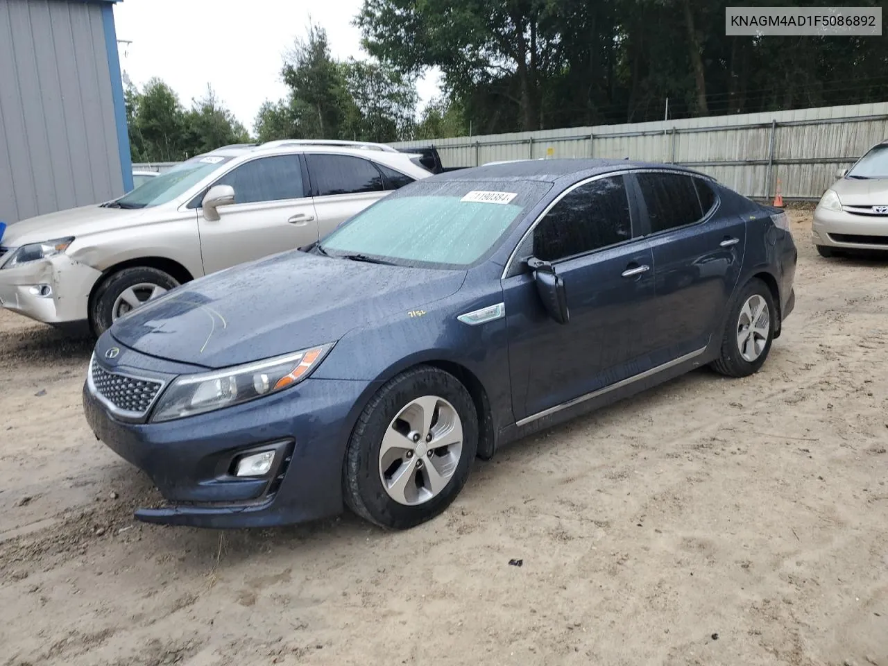 2015 Kia Optima Hybrid VIN: KNAGM4AD1F5086892 Lot: 71190384