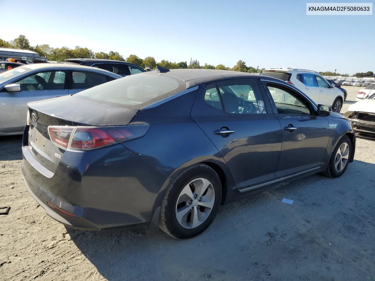 2015 Kia Optima Hybrid VIN: KNAGM4AD2F5080633 Lot: 71210904