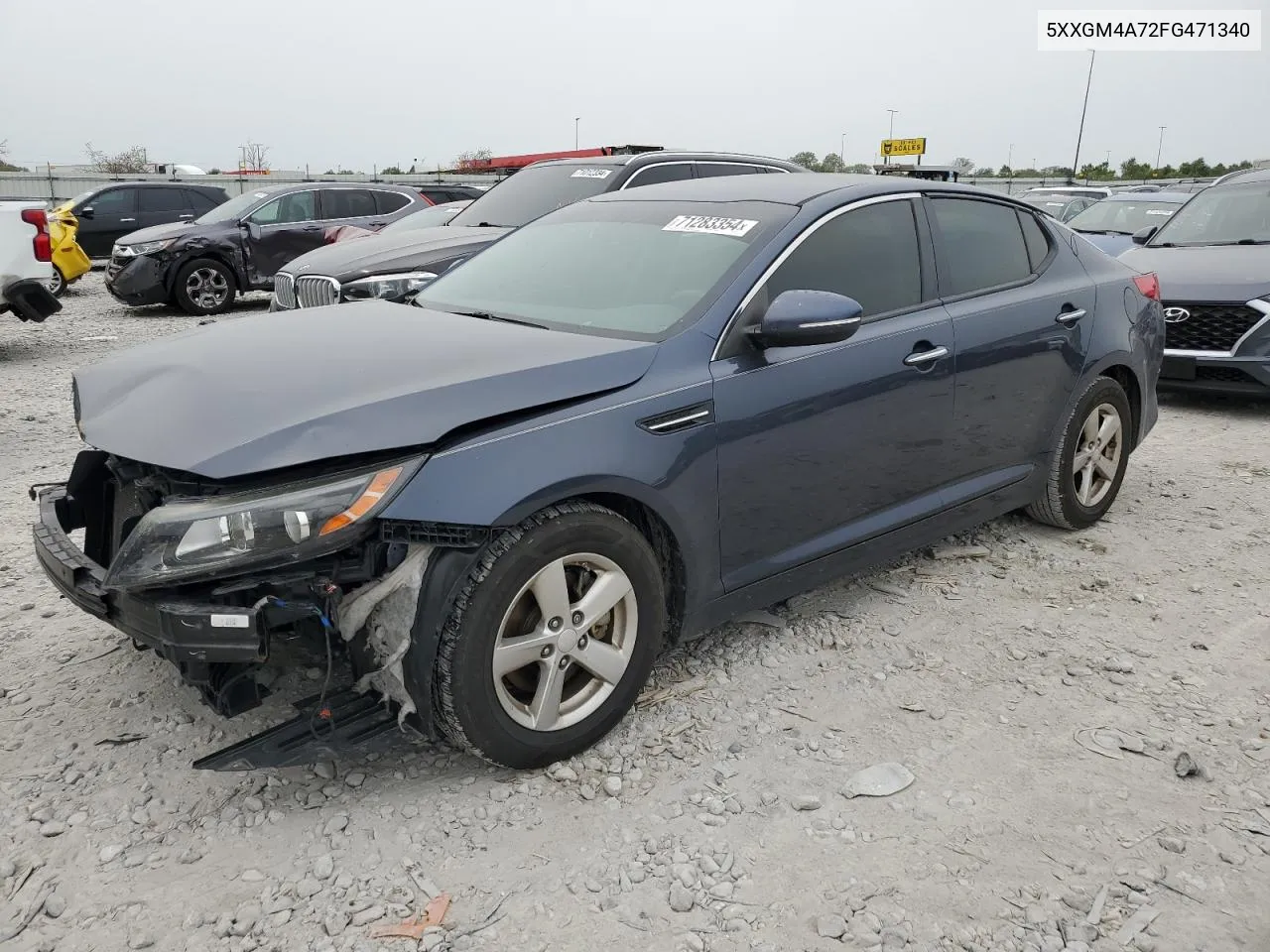 5XXGM4A72FG471340 2015 Kia Optima Lx