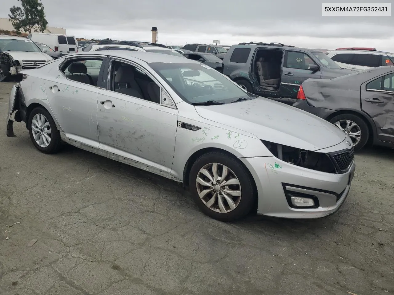 2015 Kia Optima Lx VIN: 5XXGM4A72FG352431 Lot: 71664184