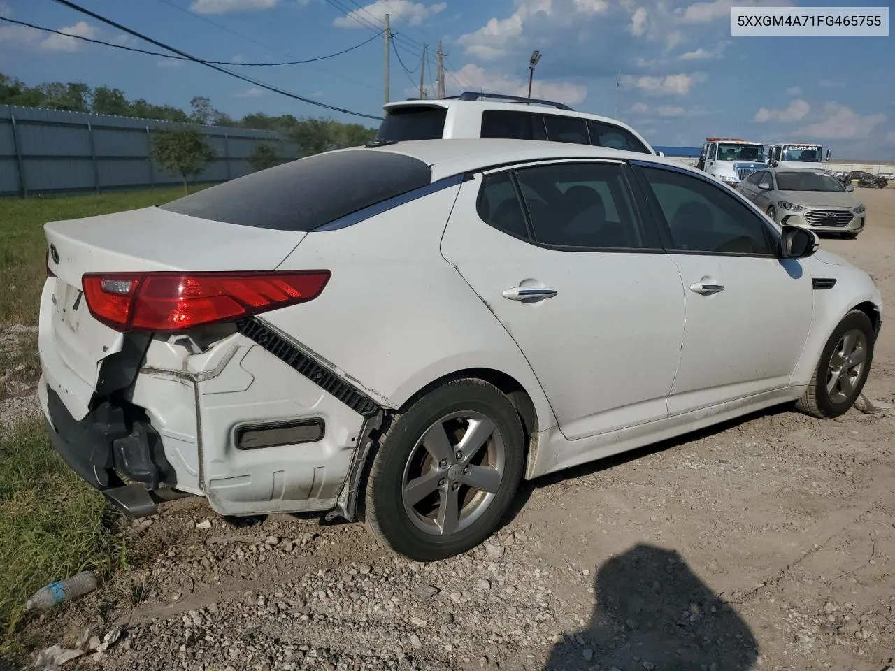 2015 Kia Optima Lx VIN: 5XXGM4A71FG465755 Lot: 71714014