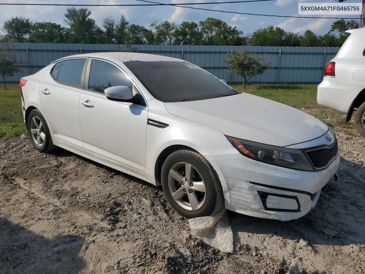 2015 Kia Optima Lx VIN: 5XXGM4A71FG465755 Lot: 71714014