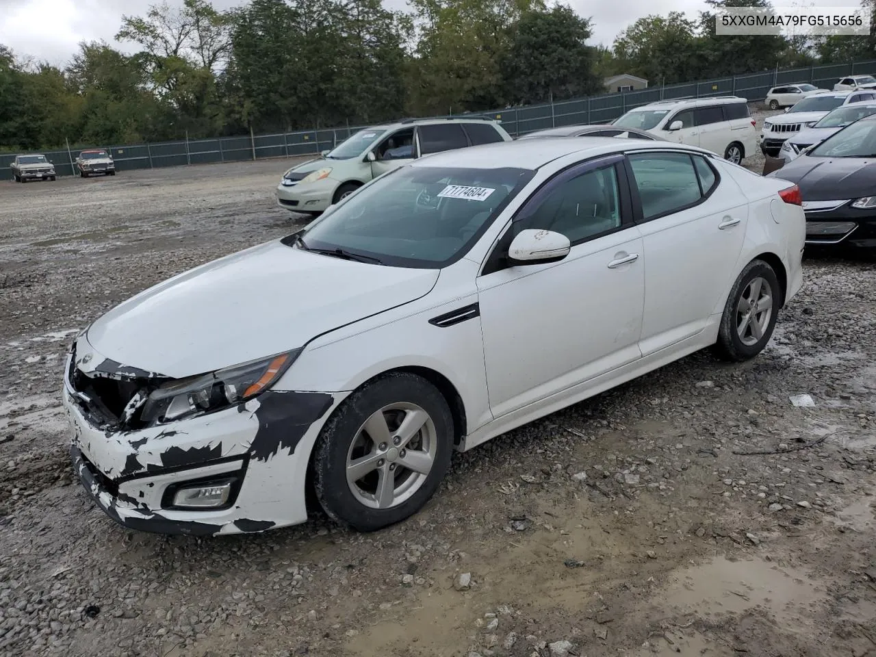 2015 Kia Optima Lx VIN: 5XXGM4A79FG515656 Lot: 71774604