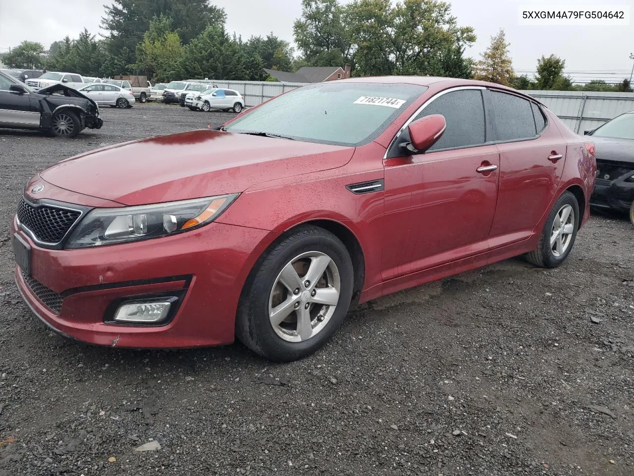 2015 Kia Optima Lx VIN: 5XXGM4A79FG504642 Lot: 71821744