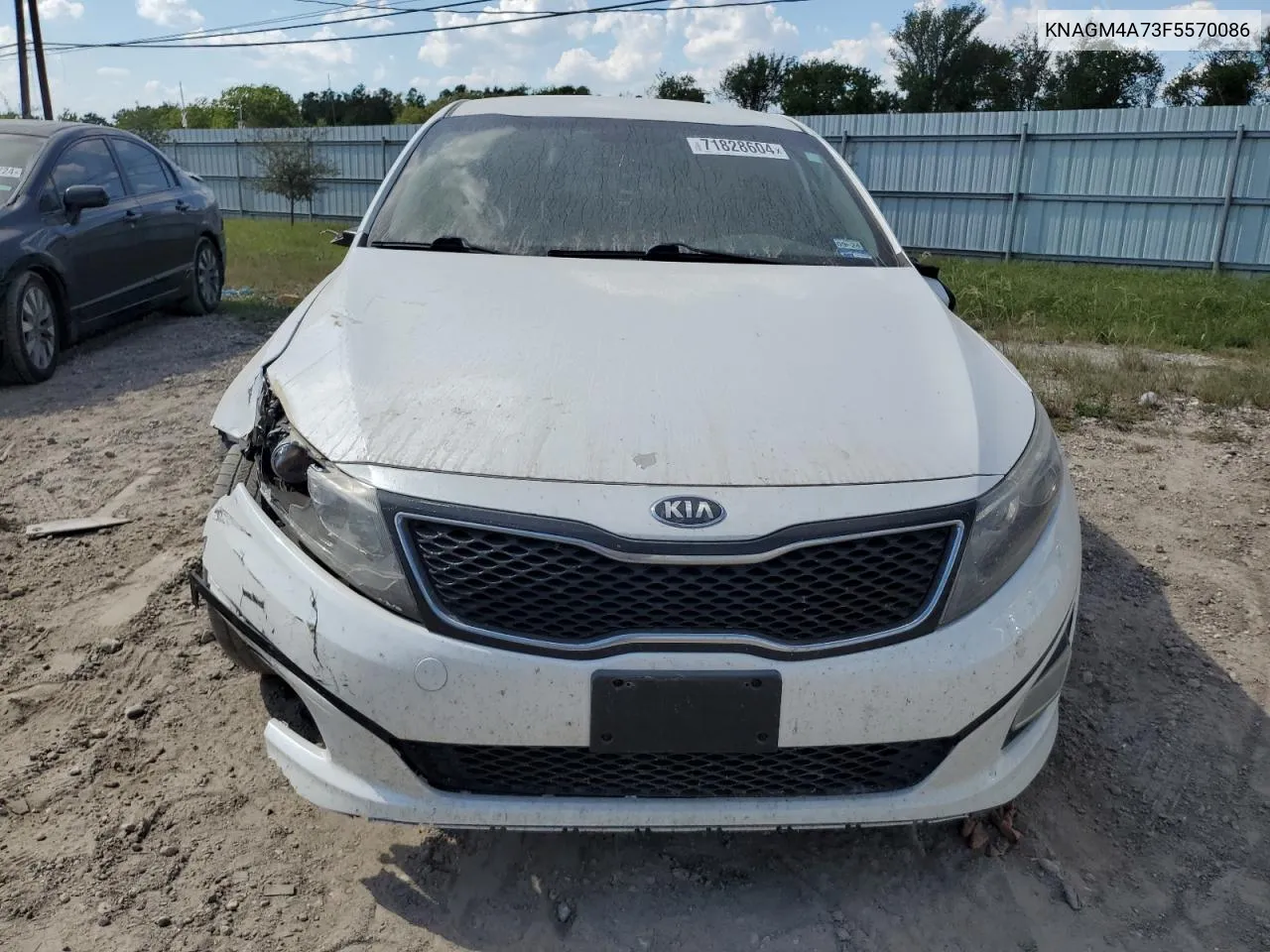 2015 Kia Optima Lx VIN: KNAGM4A73F5570086 Lot: 71828604