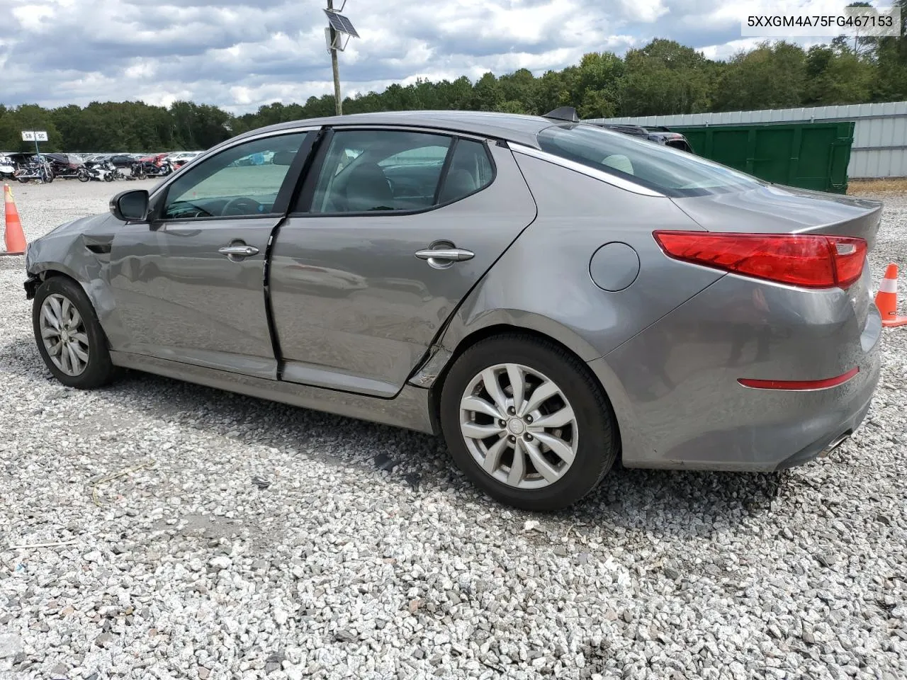 2015 Kia Optima Lx VIN: 5XXGM4A75FG467153 Lot: 71929844