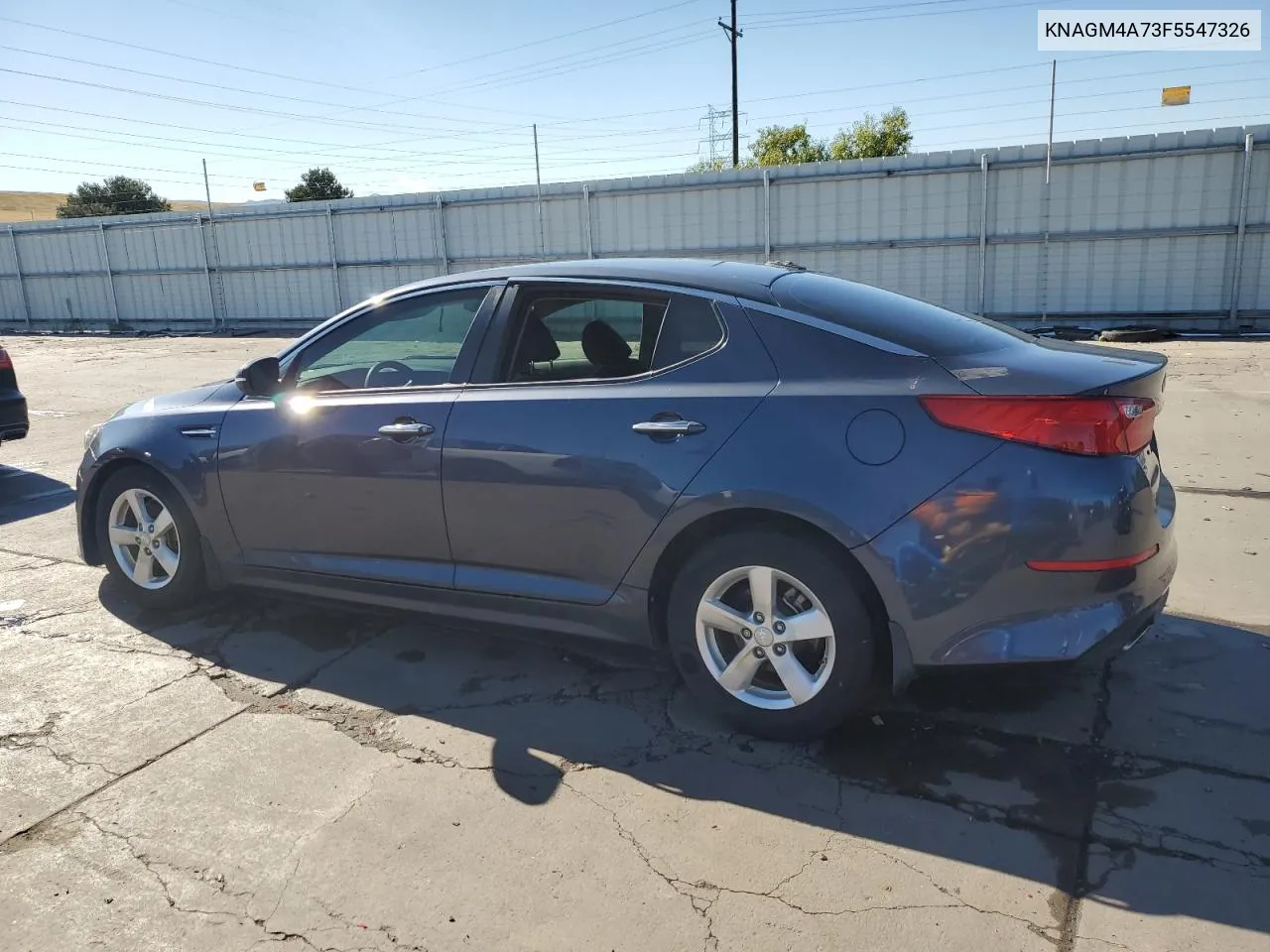 2015 Kia Optima Lx VIN: KNAGM4A73F5547326 Lot: 71971324