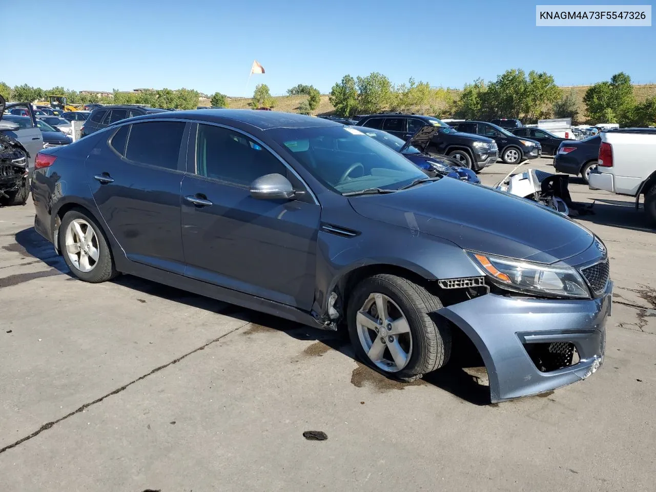 2015 Kia Optima Lx VIN: KNAGM4A73F5547326 Lot: 71971324