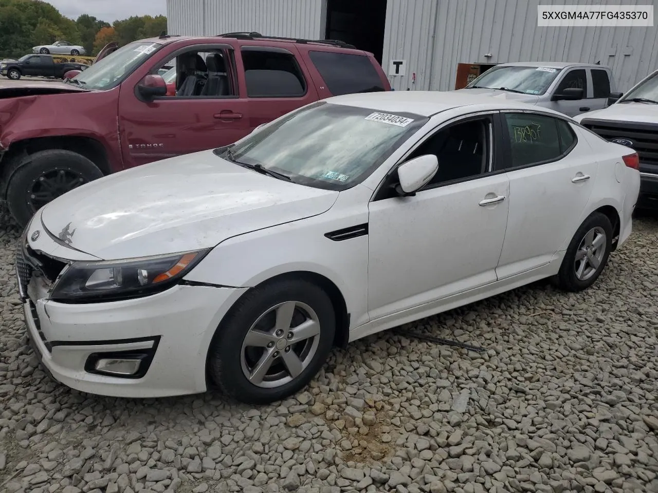 2015 Kia Optima Lx VIN: 5XXGM4A77FG435370 Lot: 72034034