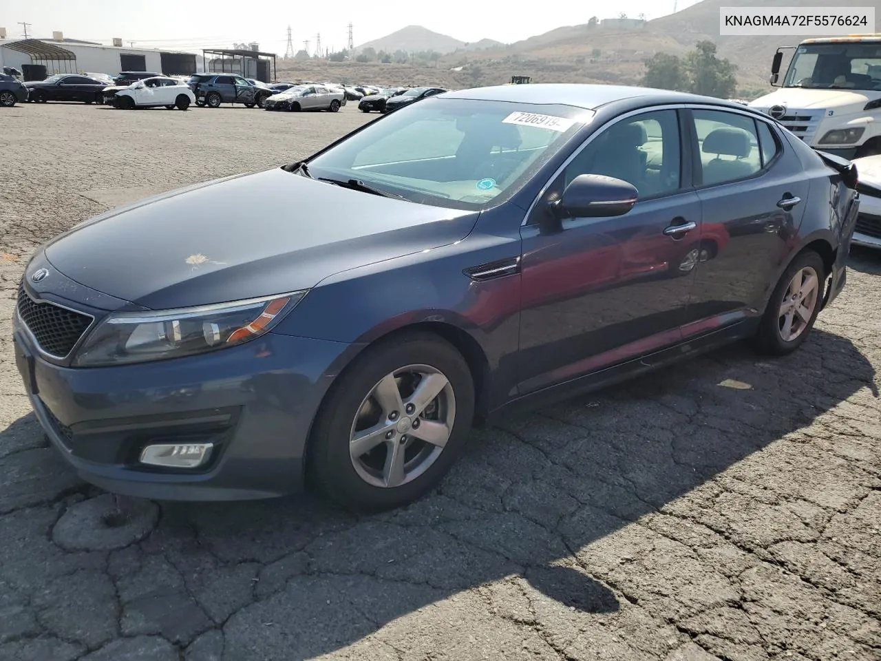 2015 Kia Optima Lx VIN: KNAGM4A72F5576624 Lot: 72069194