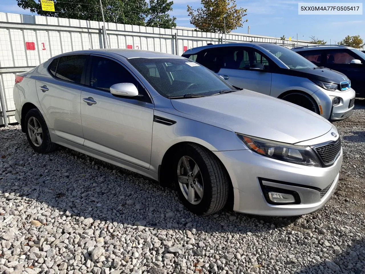 2015 Kia Optima Lx VIN: 5XXGM4A77FG505417 Lot: 72235584