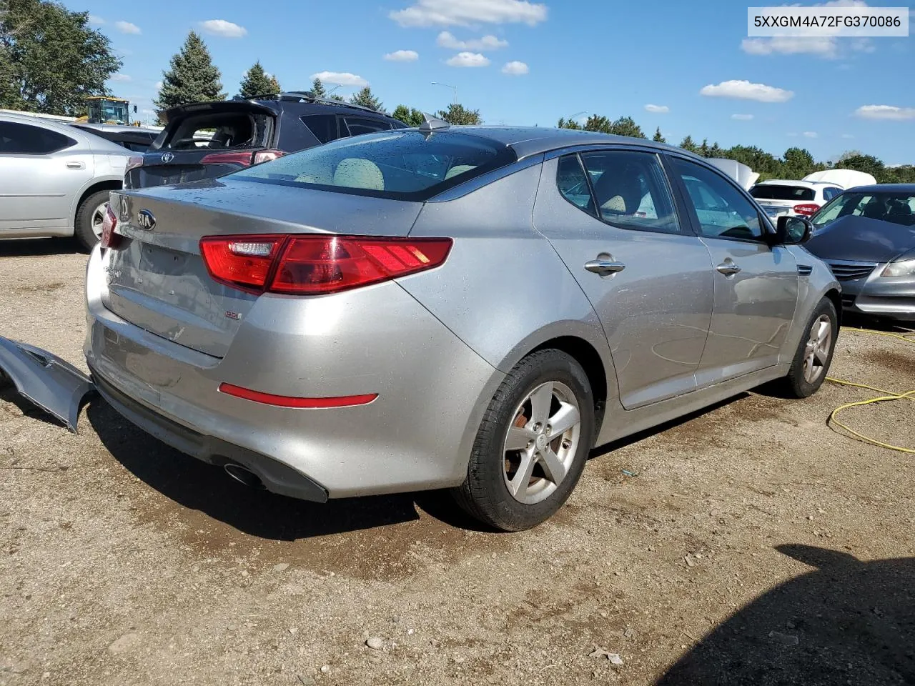 5XXGM4A72FG370086 2015 Kia Optima Lx