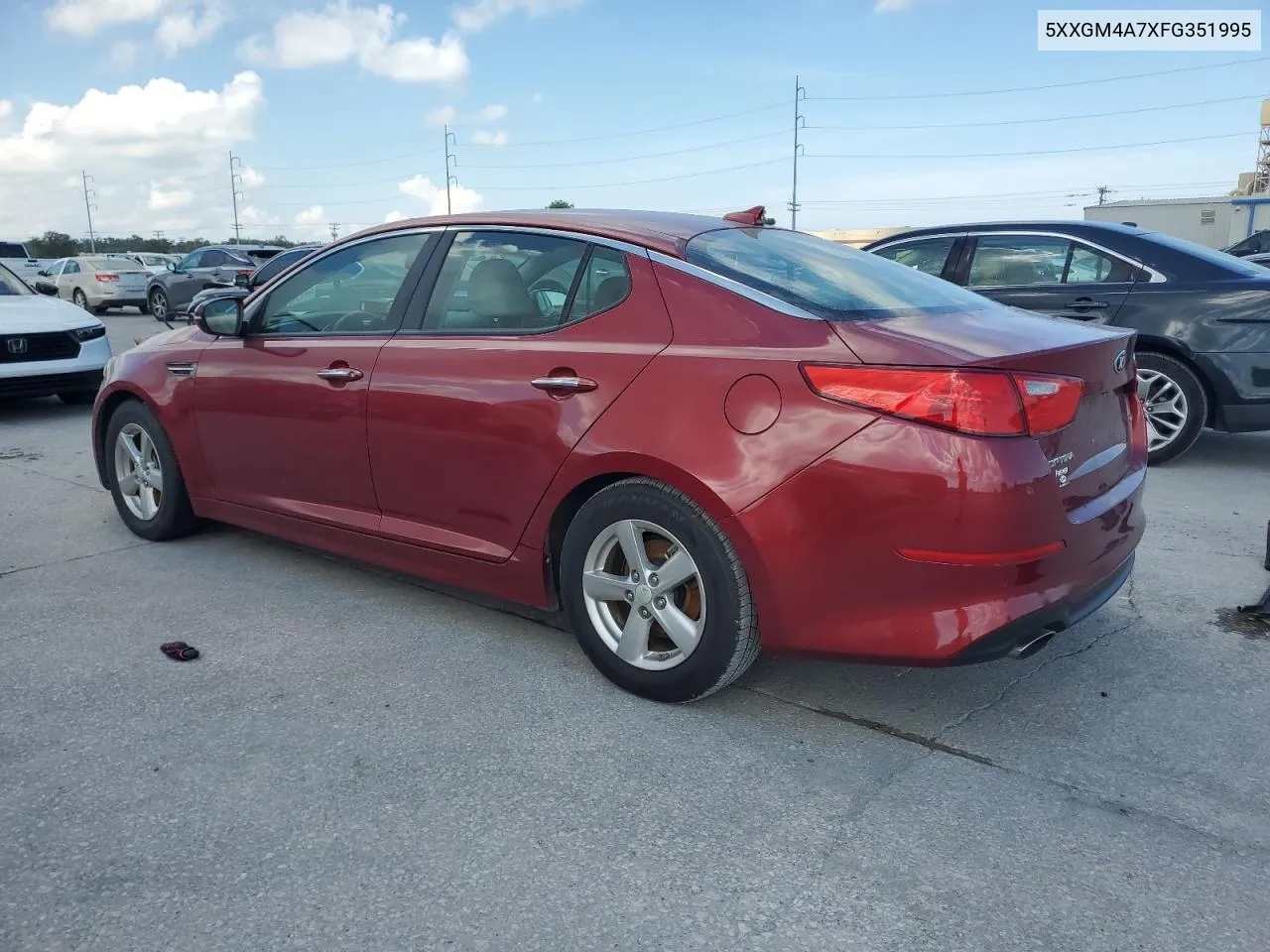 2015 Kia Optima Lx VIN: 5XXGM4A7XFG351995 Lot: 72515724