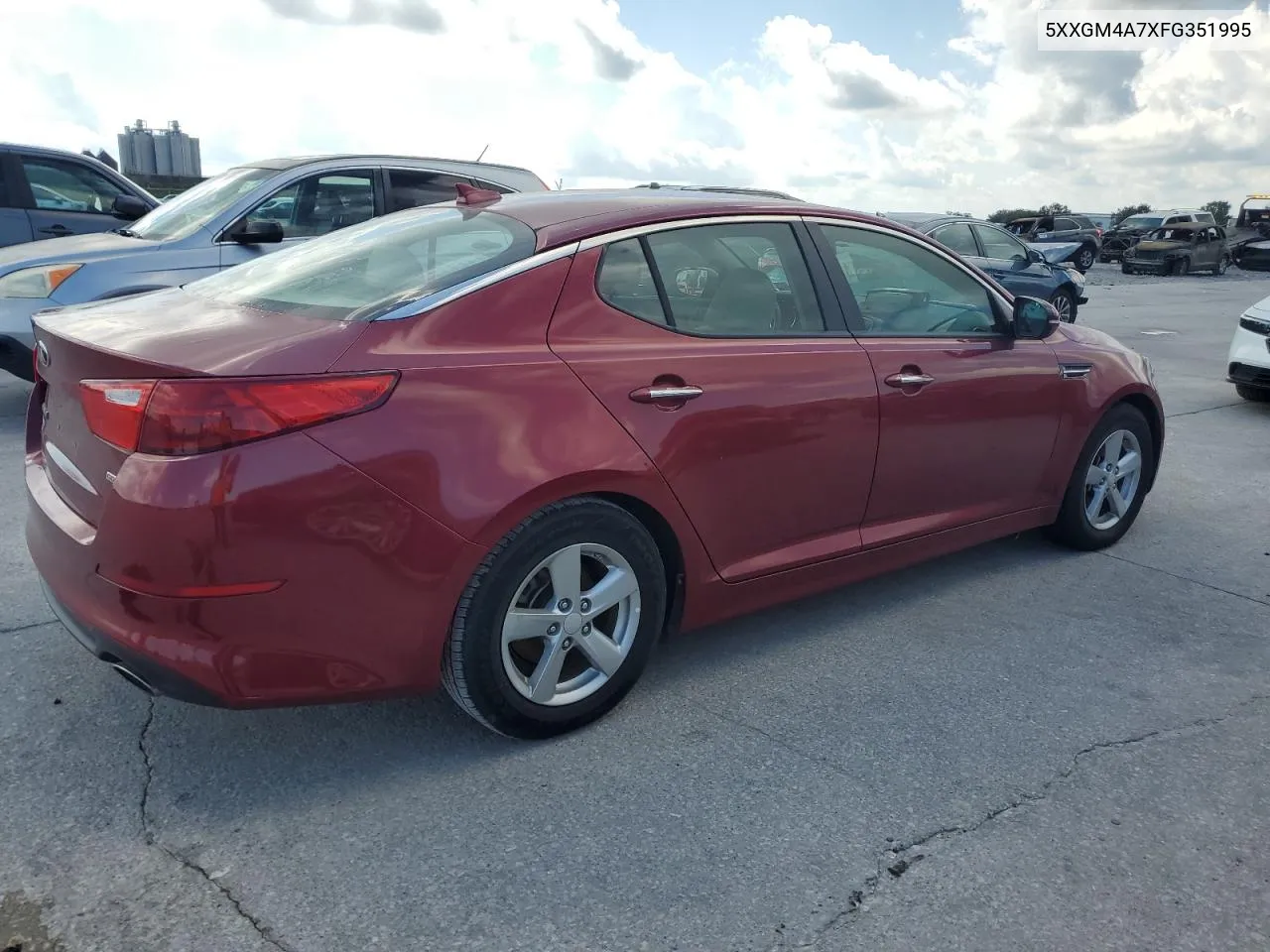 5XXGM4A7XFG351995 2015 Kia Optima Lx