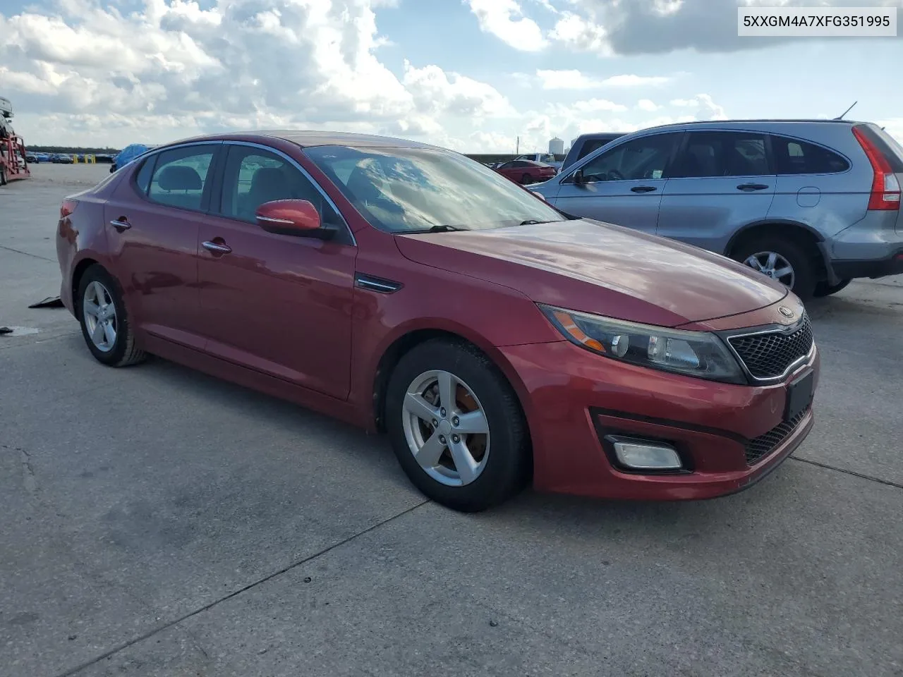 2015 Kia Optima Lx VIN: 5XXGM4A7XFG351995 Lot: 72515724