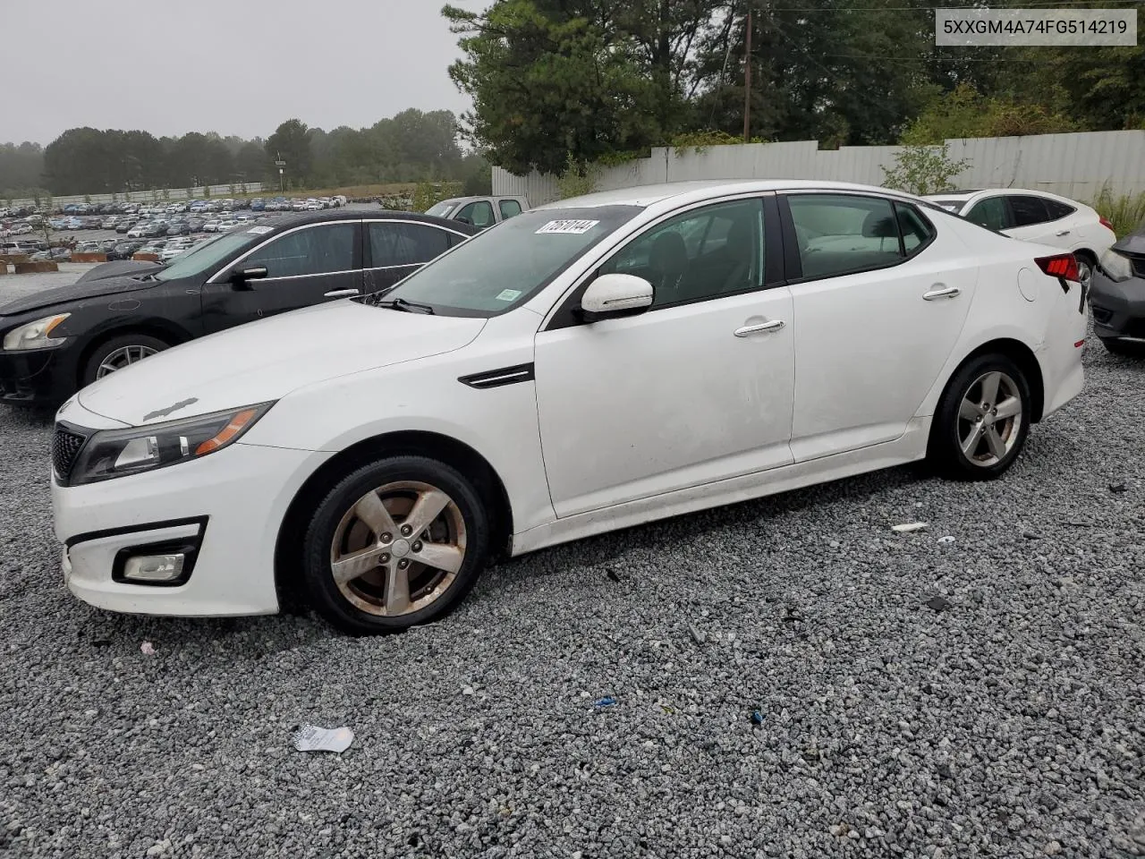 2015 Kia Optima Lx VIN: 5XXGM4A74FG514219 Lot: 72610144