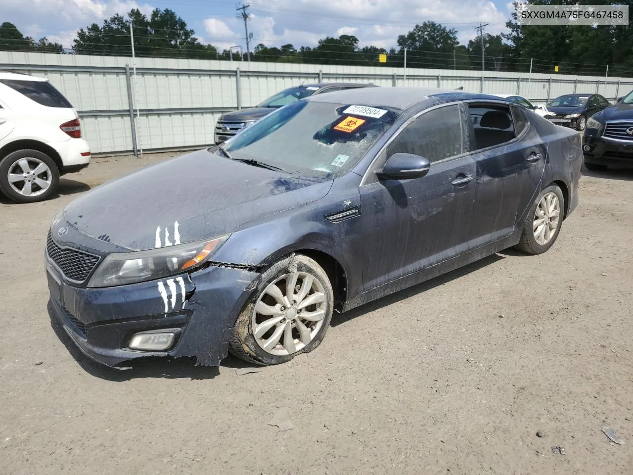 5XXGM4A75FG467458 2015 Kia Optima Lx