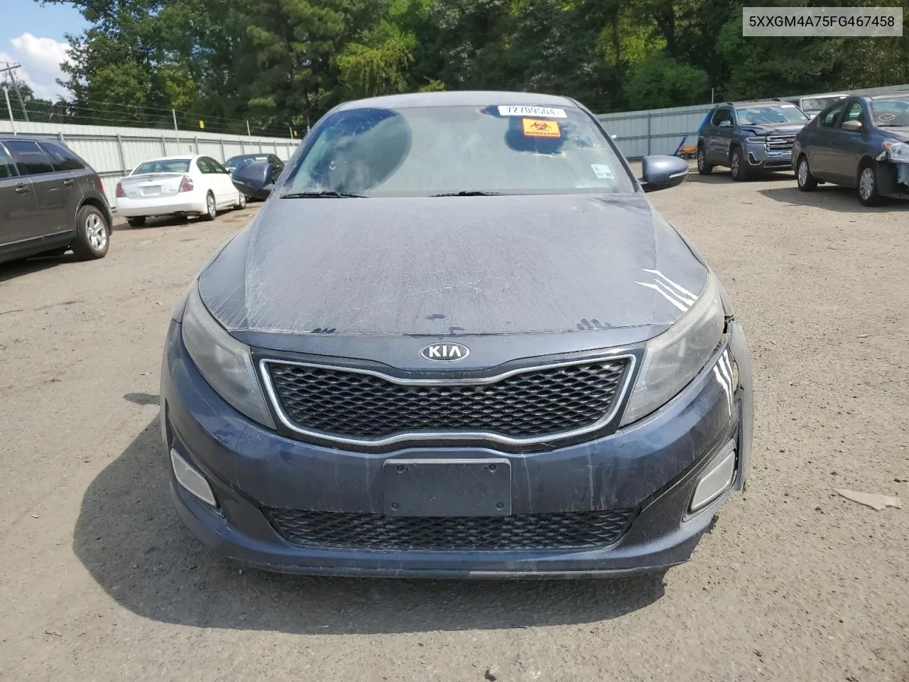 2015 Kia Optima Lx VIN: 5XXGM4A75FG467458 Lot: 72709504