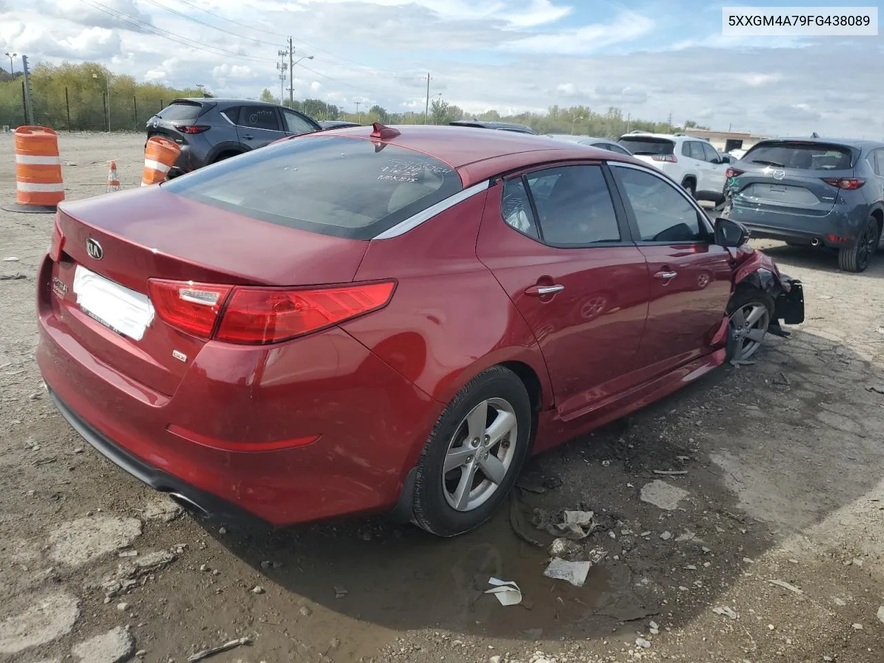 2015 Kia Optima Lx VIN: 5XXGM4A79FG438089 Lot: 72986474