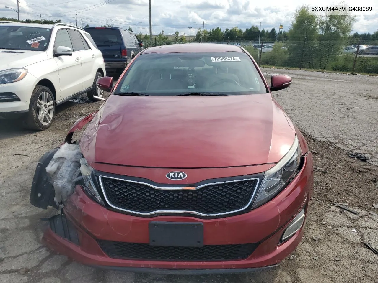 2015 Kia Optima Lx VIN: 5XXGM4A79FG438089 Lot: 72986474