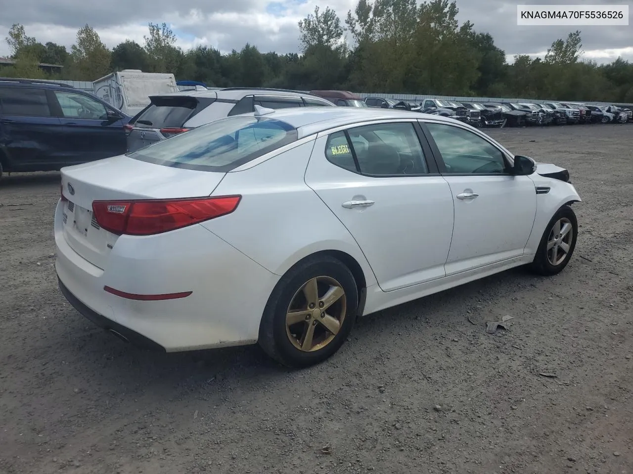 2015 Kia Optima Lx VIN: KNAGM4A70F5536526 Lot: 73005494