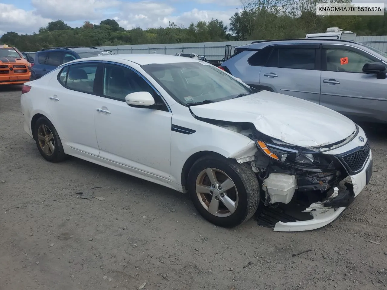 2015 Kia Optima Lx VIN: KNAGM4A70F5536526 Lot: 73005494