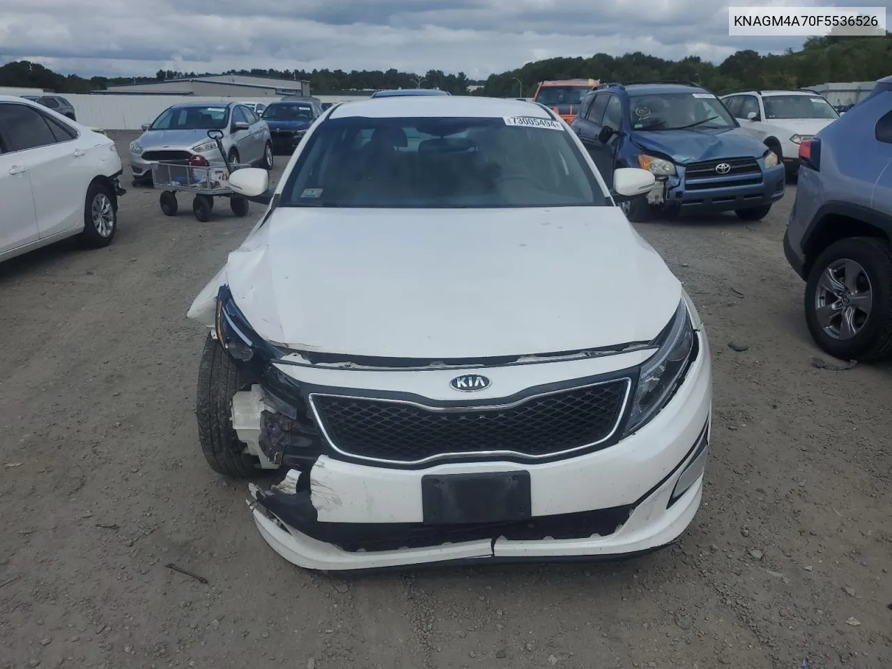 2015 Kia Optima Lx VIN: KNAGM4A70F5536526 Lot: 73005494